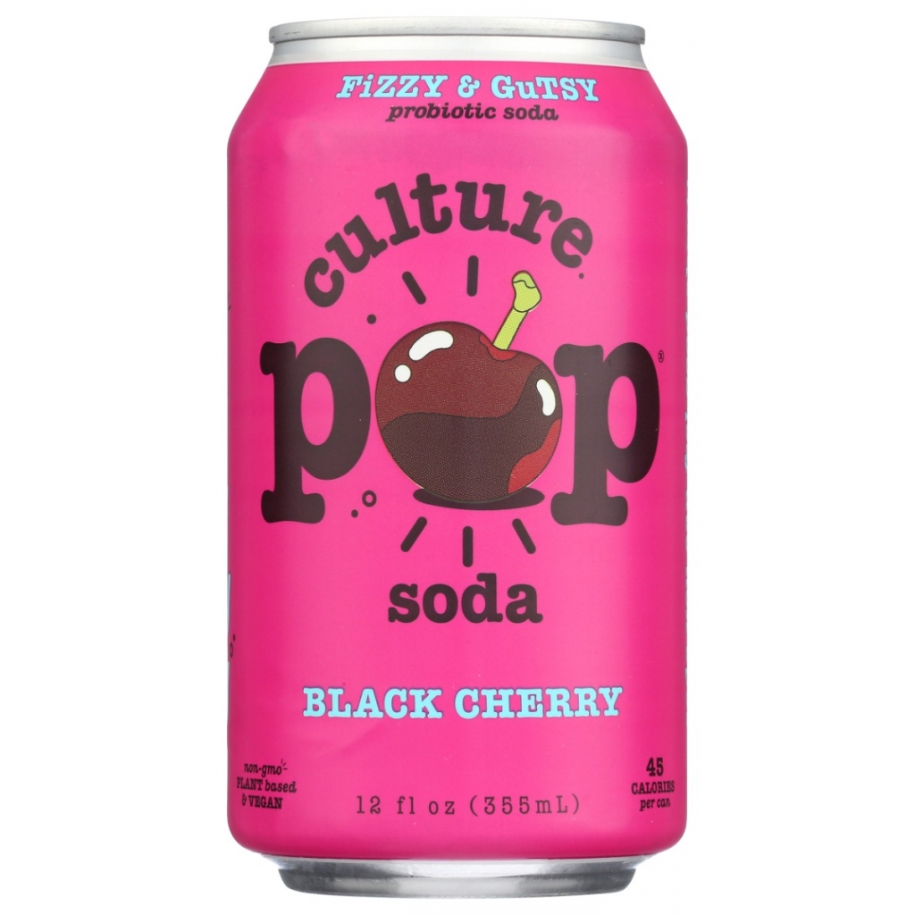 Organic Black Cherry Probiotic Soda - 12 fl oz