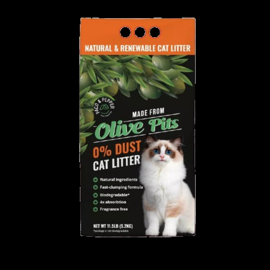 Olive Pit Cat Litter - 11.5 lb