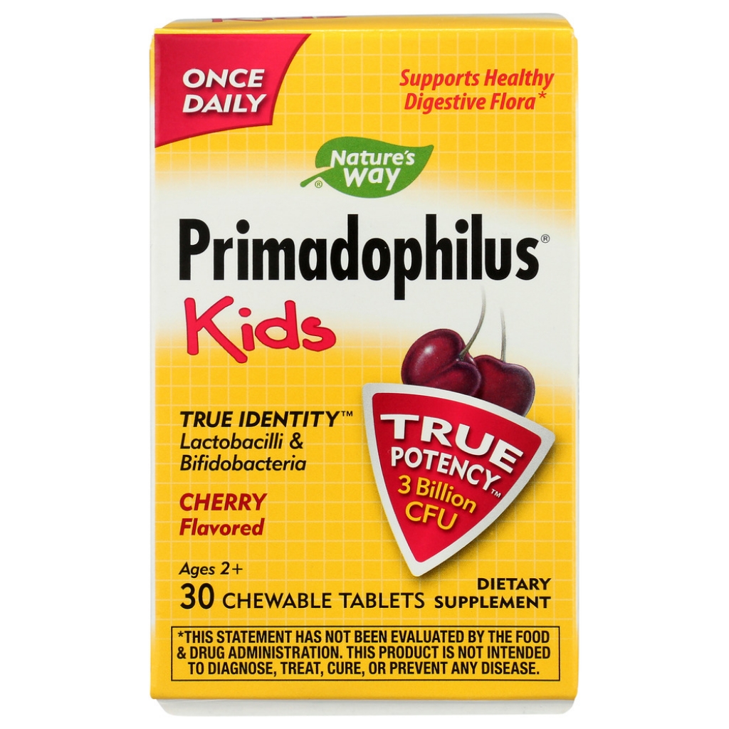 Primadophilus Kids Cherry Chewables (Ages 2-12) - 30 Tablets