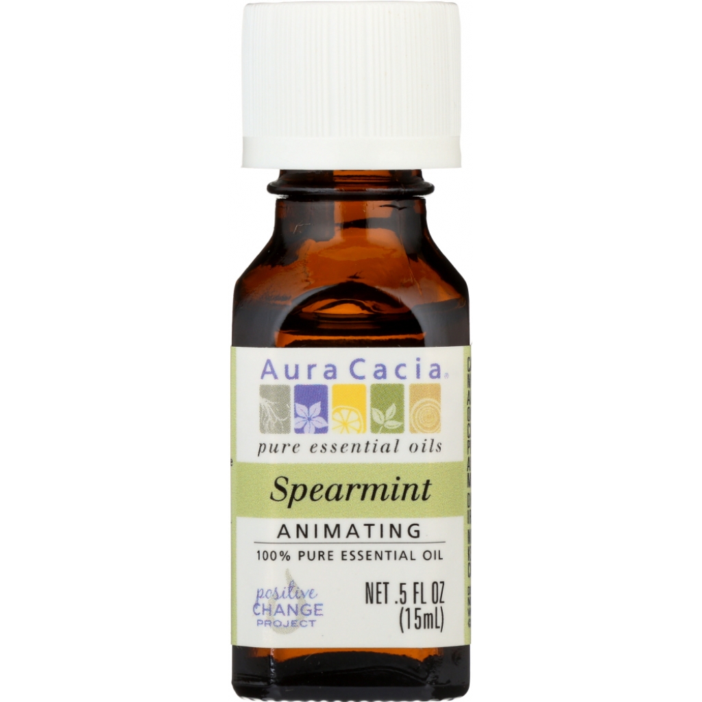 100% Pure Spearmint Essential Oil - Natural Aromatherapy, 0.5 oz