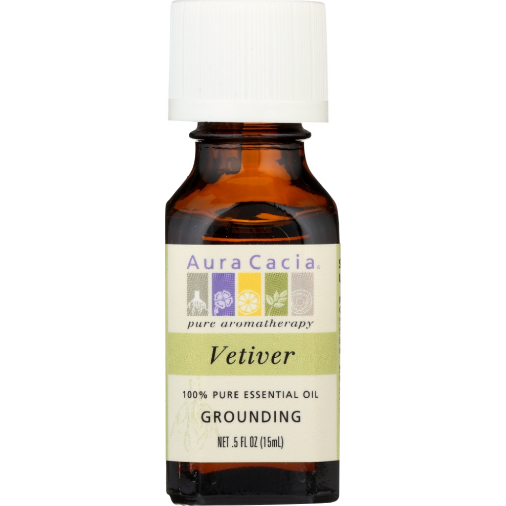 100% Pure Essential Oil - Vetiver, 0.5 Oz