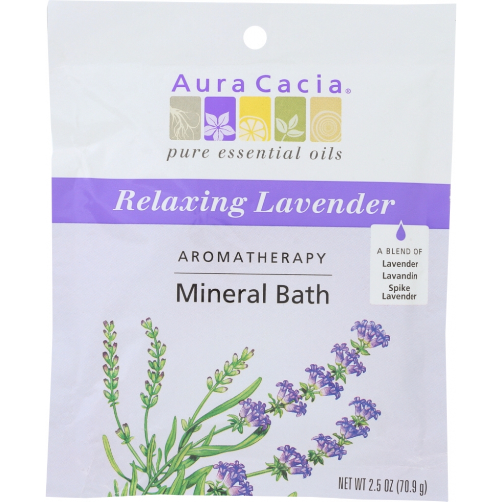 Relaxing Lavender Aromatherapy Mineral Bath - 2.5 oz