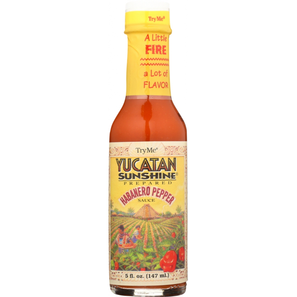 Yucatan Sunshine Habanero Pepper Sauce - 5 oz