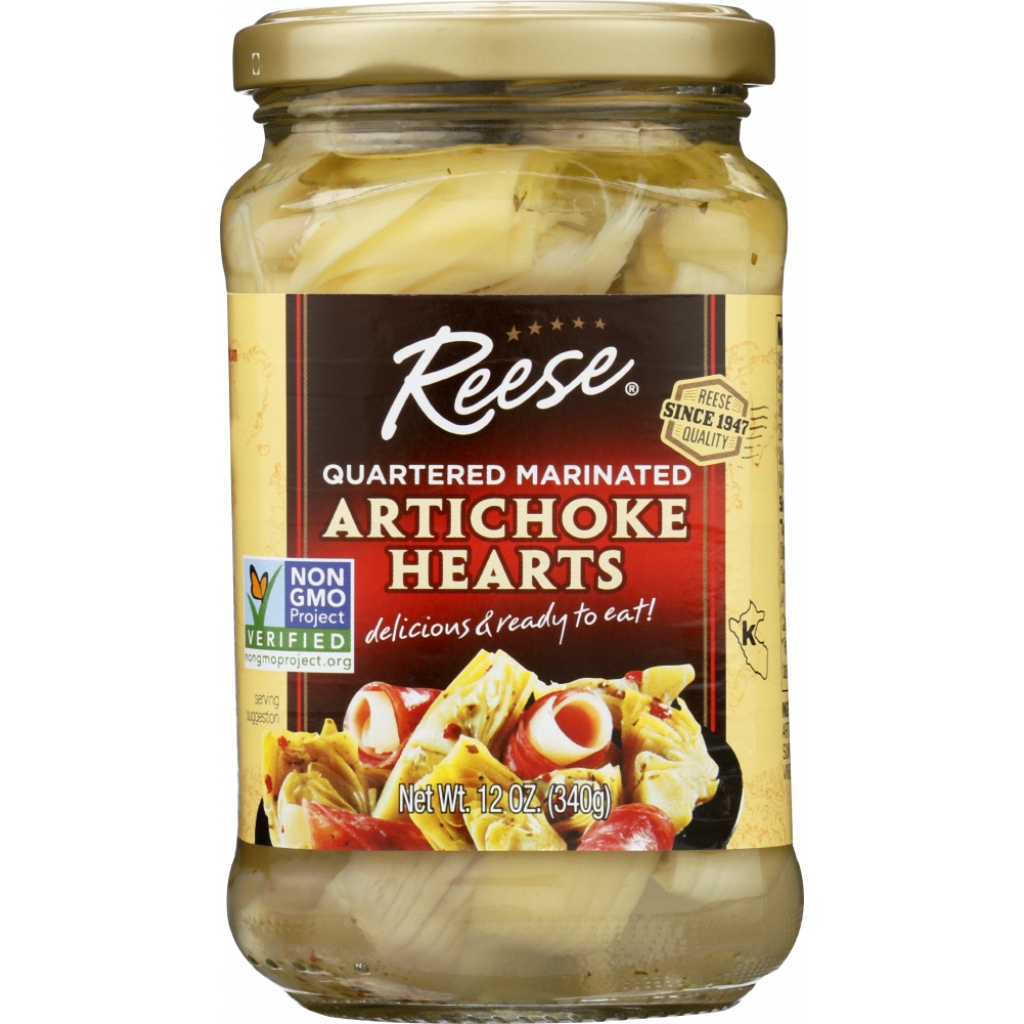 Quartered Marinated Artichoke Hearts - Flavorful Addition, 12 oz