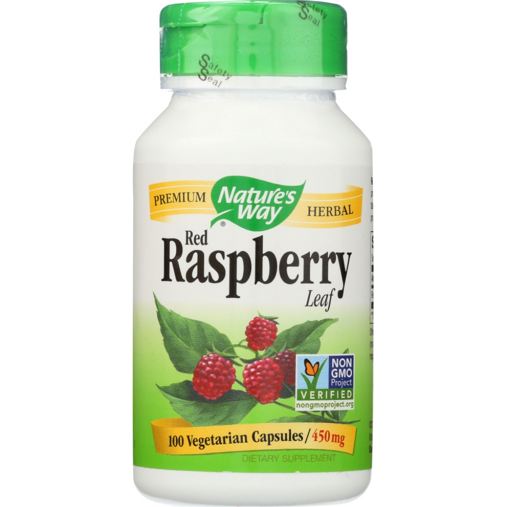 Red Raspberry Leaf Capsules, 450 Mg, 100 Capsules