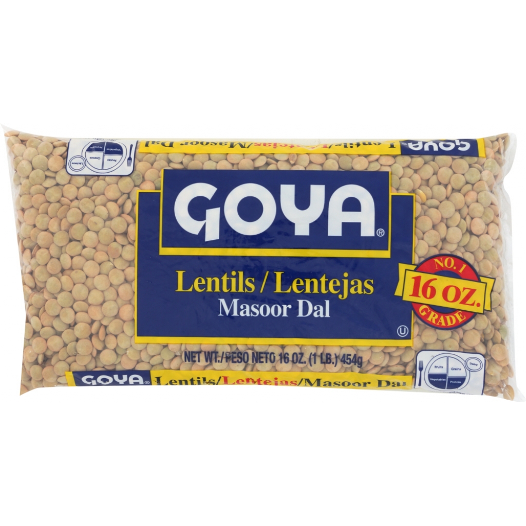 Authentic Goya Lentil Beans, 16 oz