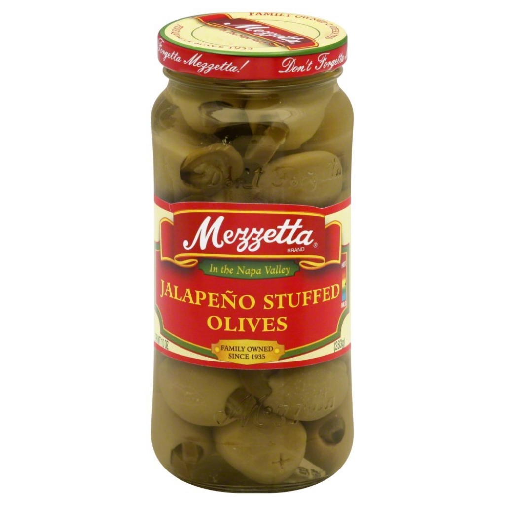 Mezzetta Jalapeño Stuffed Olives, 10 oz