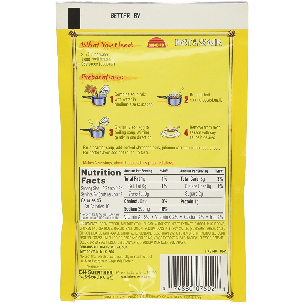 Hot and Sour Soup Mix, 1.34 oz