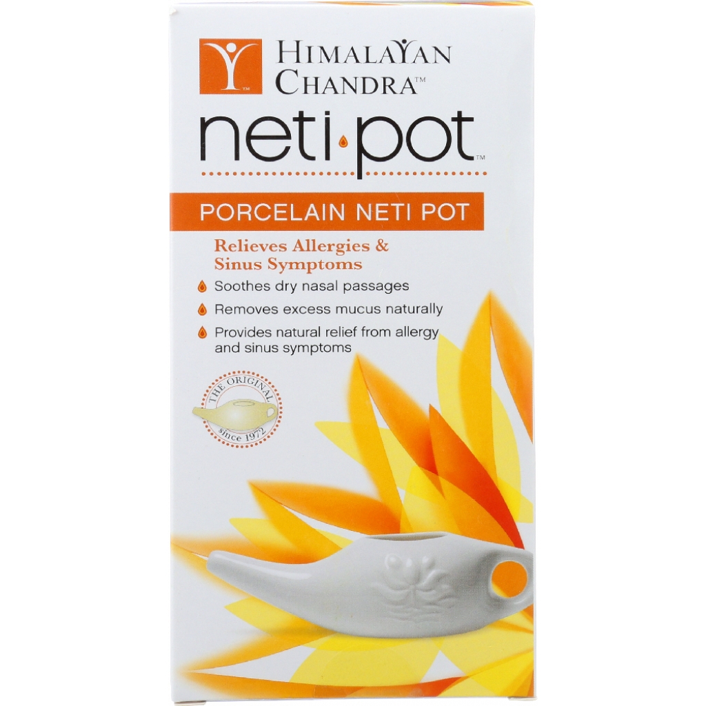 Ceramic Neti Pot for Nasal Cleansing - 6 oz