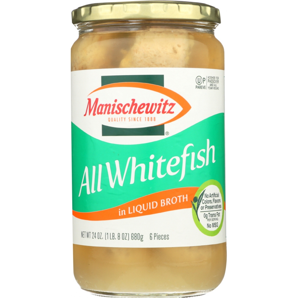 Manischewitz Non-Jellied Whitefish, 24 oz