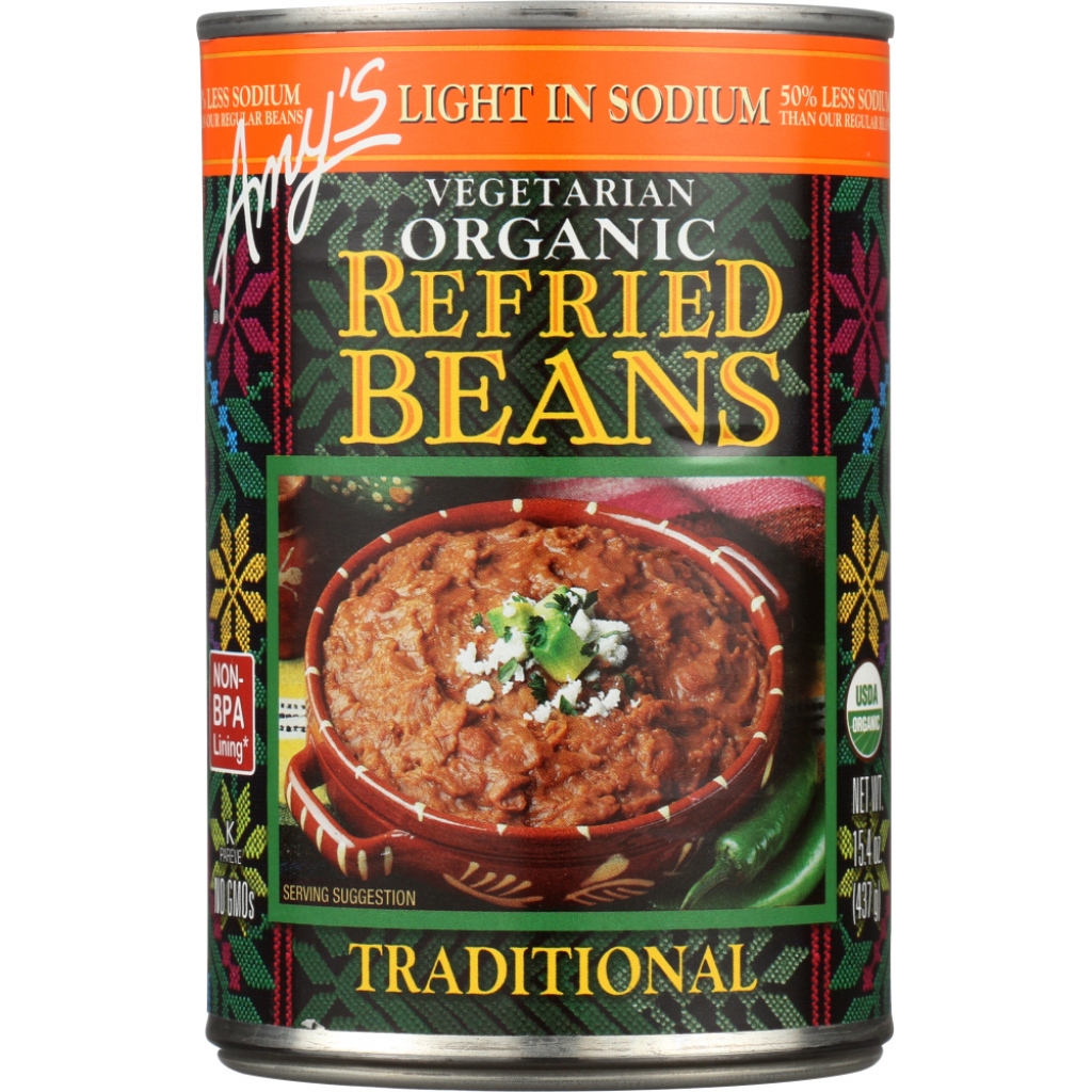 Light Sodium Vegetarian Refried Beans - 15.4 oz