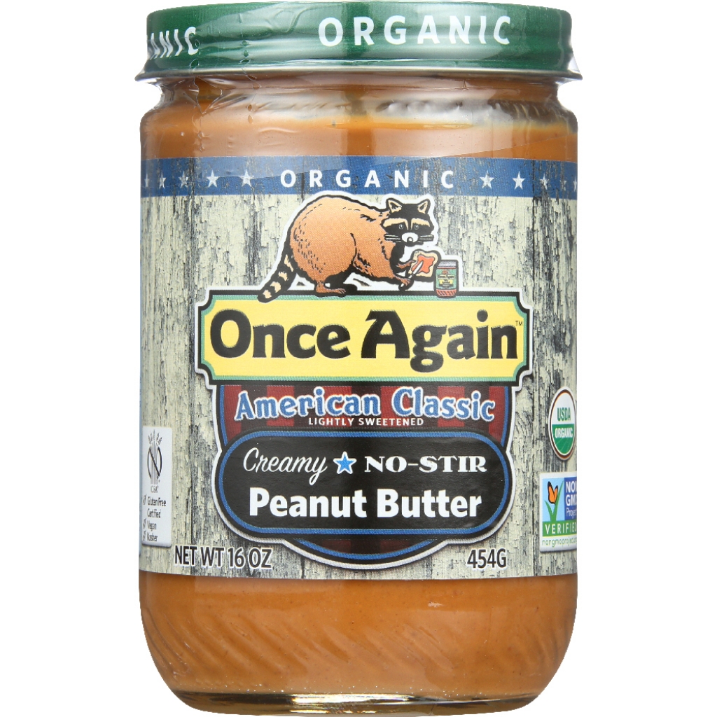 Organic American Classic Creamy Peanut Butter, 16 oz