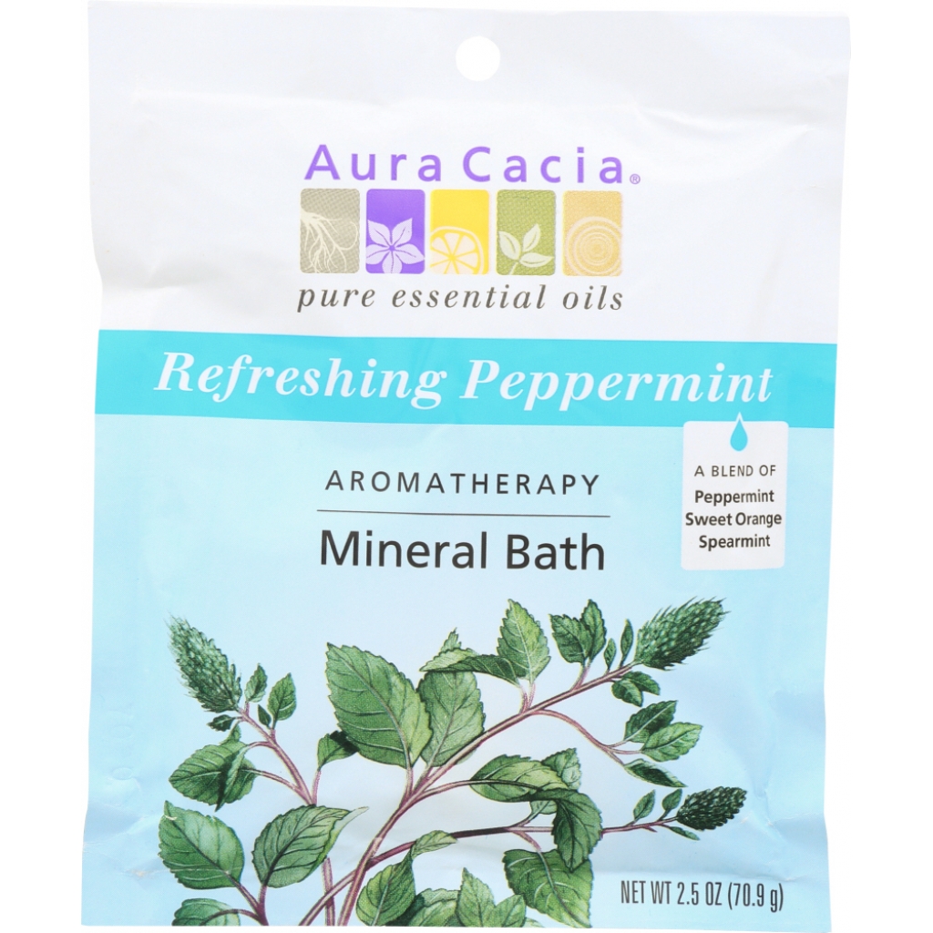 Refreshing Aromatherapy Mineral Bath - Peppermint - 2.5 oz