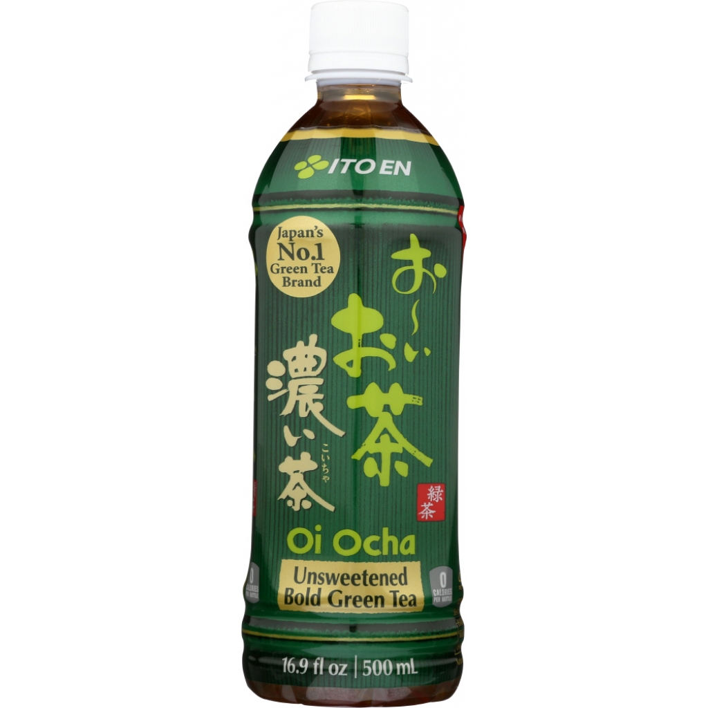 Oi Ocha Unsweetened Dark Green Tea - Antioxidant Boost, 16.9 oz