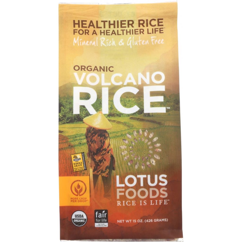 Rice Volcano Brown and Red Heirloom Rices, 15 oz