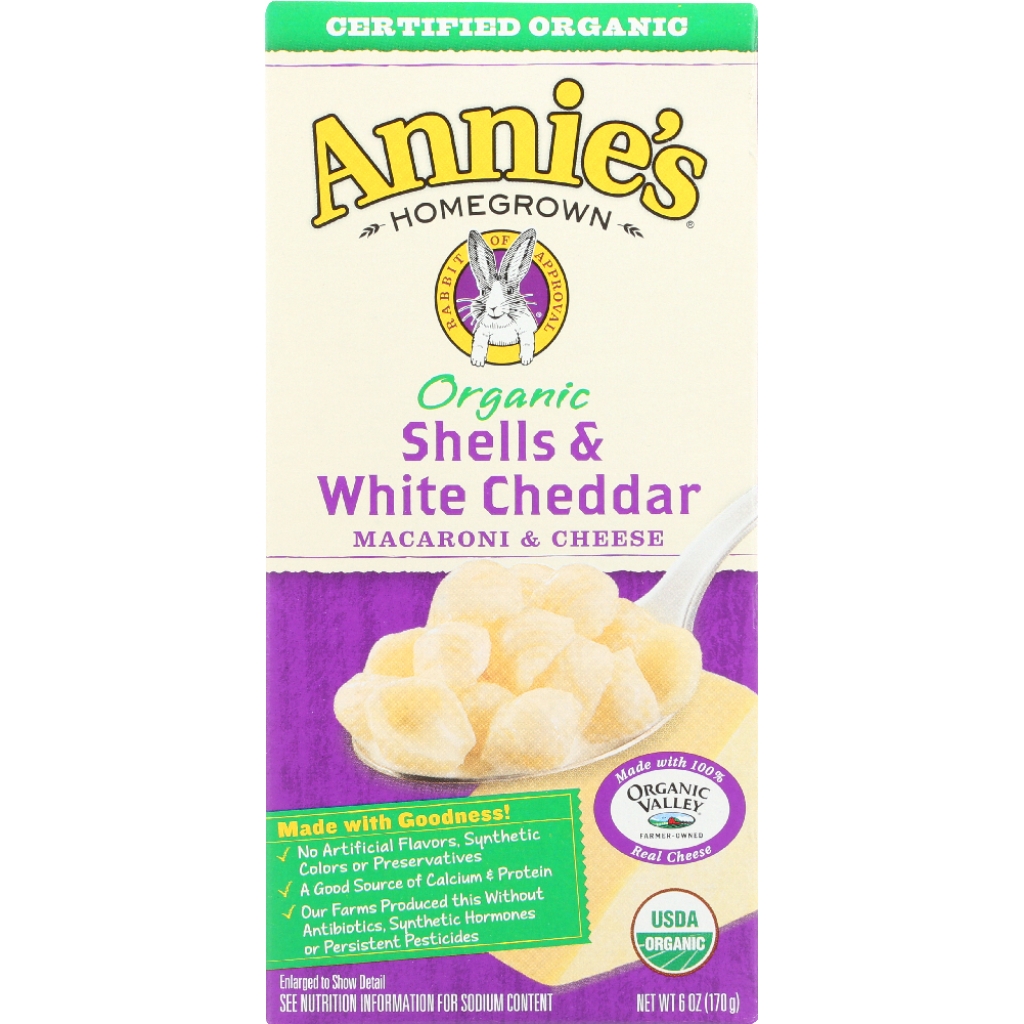 Organic Shells & White Cheddar Mac & Cheese - 6 oz