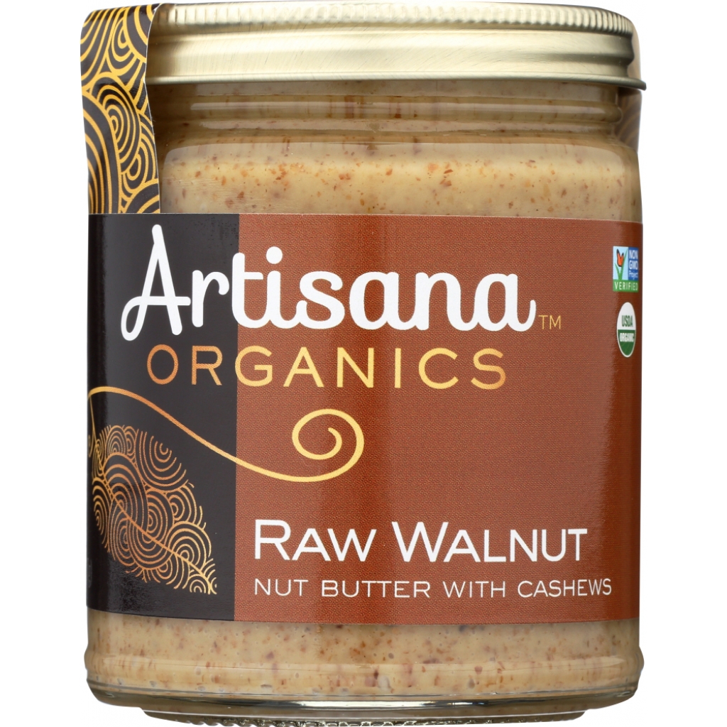 100% Organic Raw Walnut Butter with Cashews - 8 oz