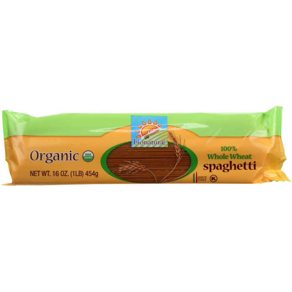 Organic Whole Wheat Spaghetti - 16 oz