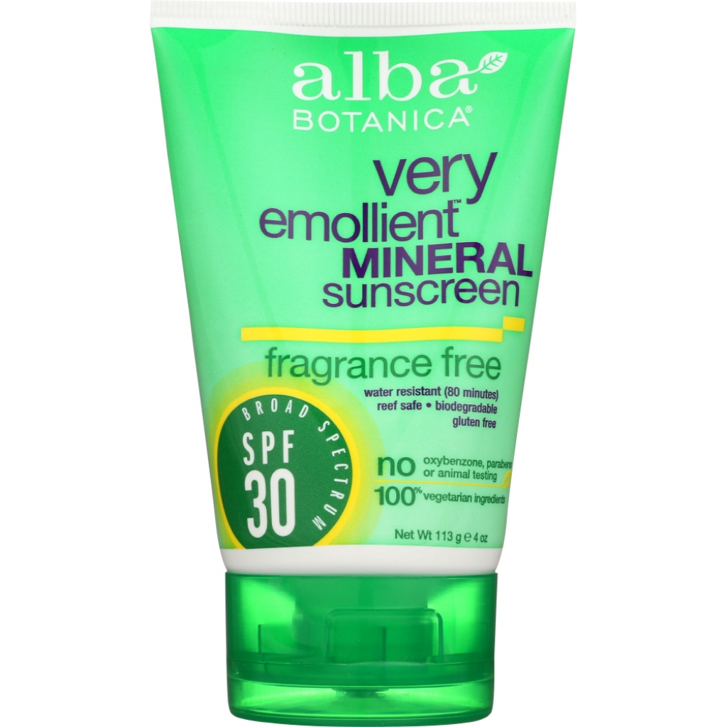 Fragrance-Free Mineral Sunblock SPF 30 - 4 oz