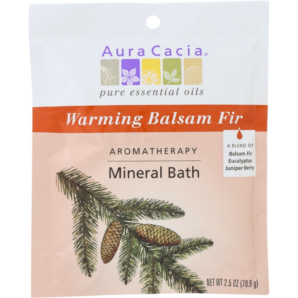 Aromatherapy Mineral Bath Warming Balsam Fir - 2.5 Oz