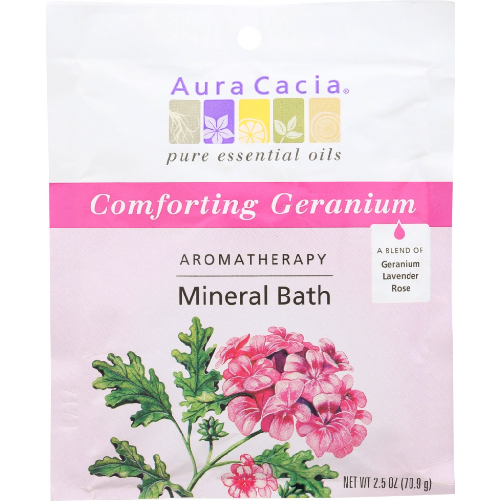 Comforting Geranium Aromatherapy Mineral Bath - Relaxation Redefined