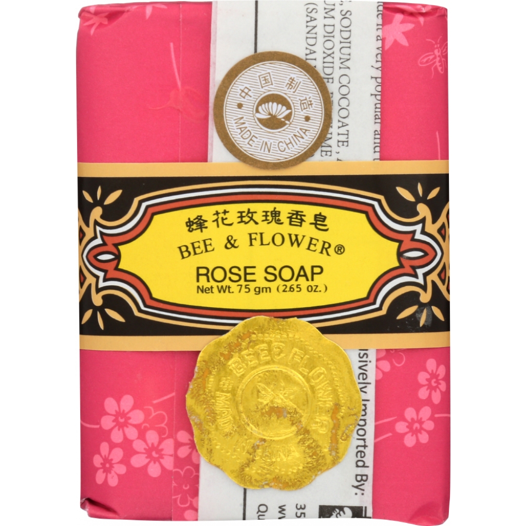 Bee & Flower Rose Bar Soap - 2.65 oz