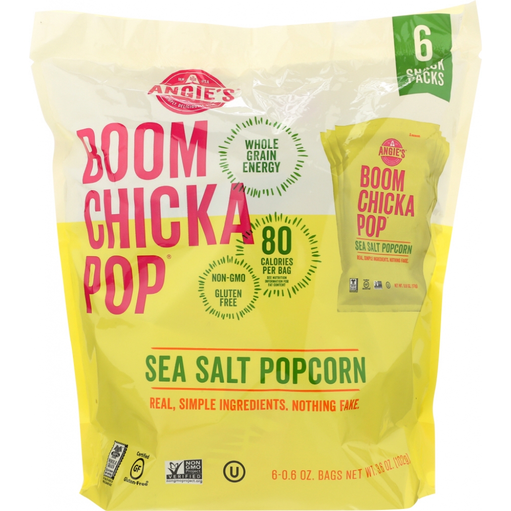 Sea Salt Popcorn Snack Packs - Guilt-Free Snacking