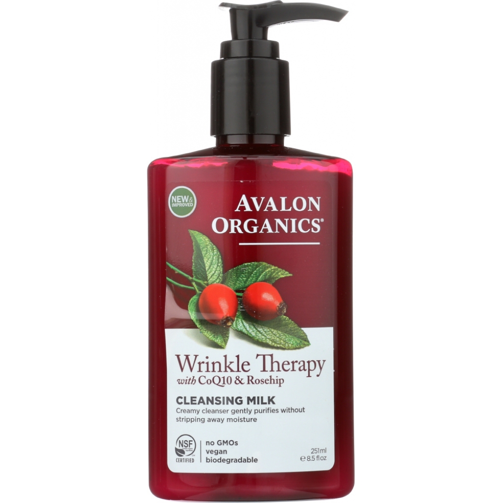 Wrinkle Therapy Cleansing Milk with CoQ10 & Rosehip - Gentle Cleanser