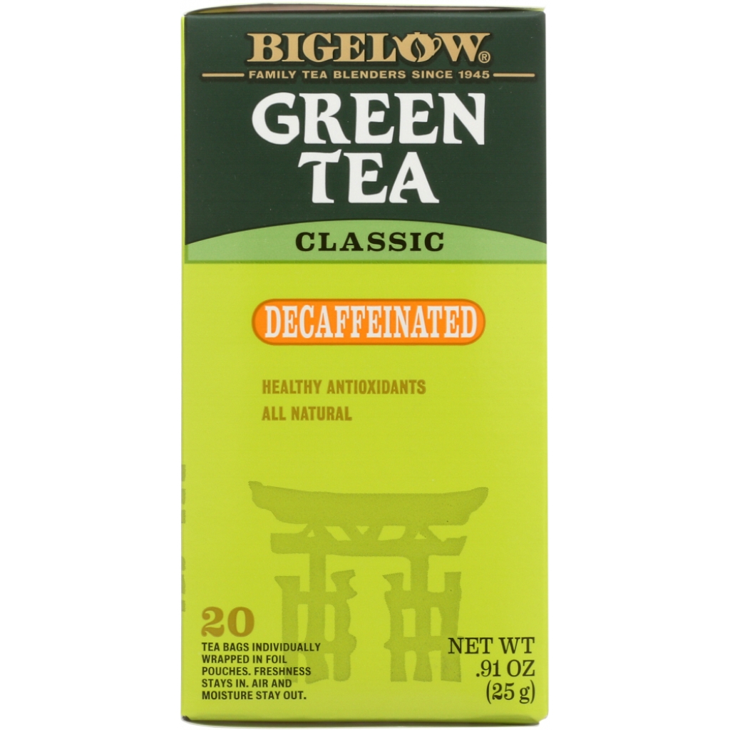 Decaffeinated Green Tea - Classic Blend - 20 Tea Bags, 0.91 oz