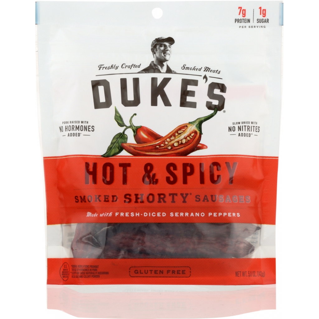 Duke's Hot and Spicy Smoked Sausage - 5 oz