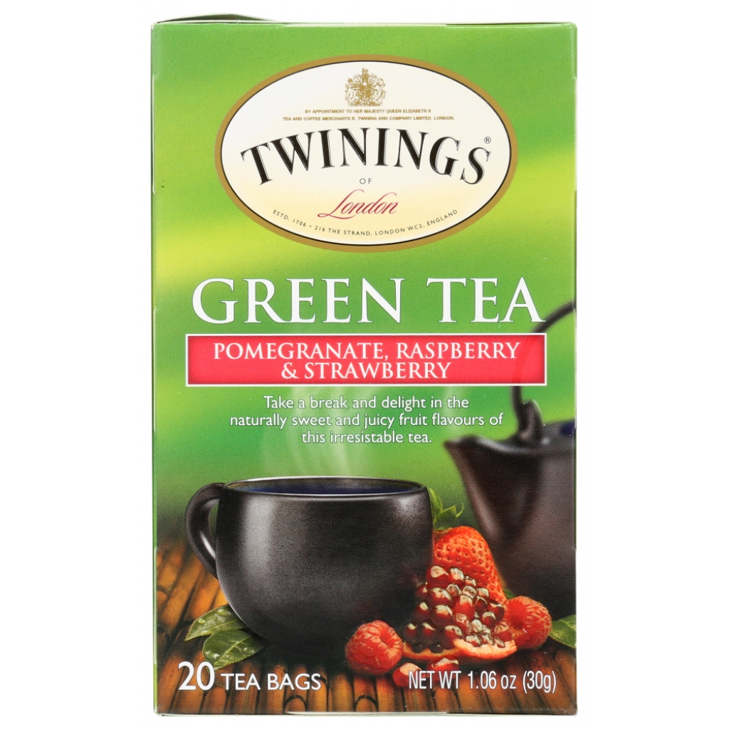 Green Tea Pomegranate Raspberry & Strawberry - 20 Tea Bags