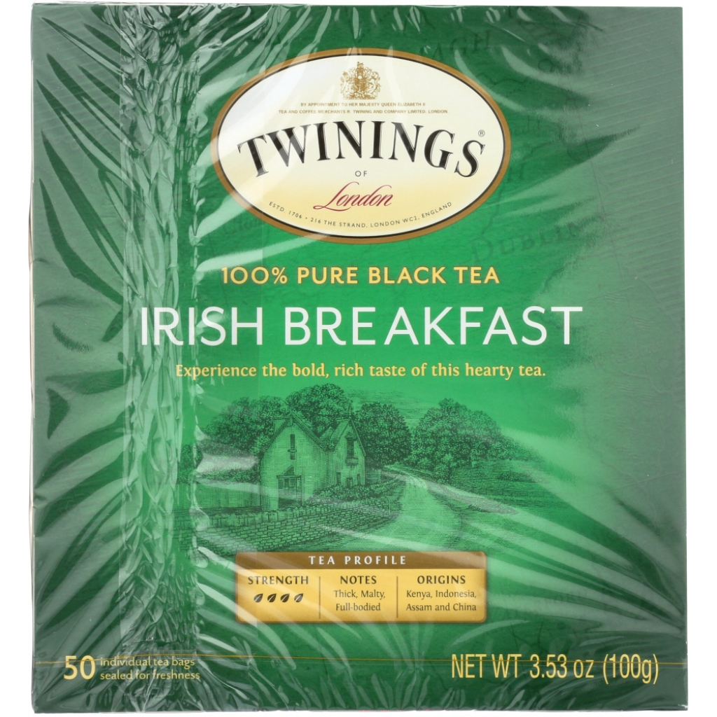 100% Pure Black Tea - Irish Breakfast, 50 Tea Bags