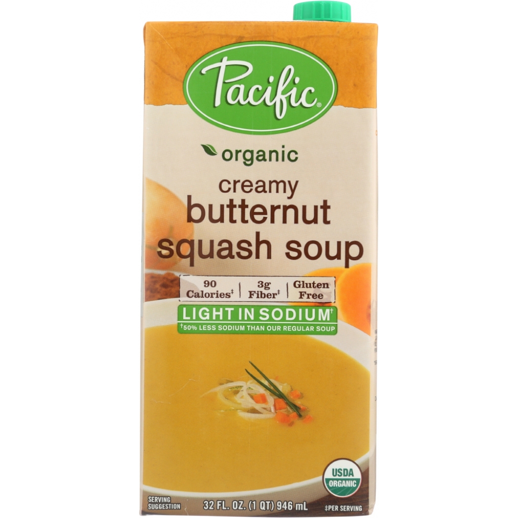 Organic Light Sodium Creamy Butternut Squash Soup - 32 oz