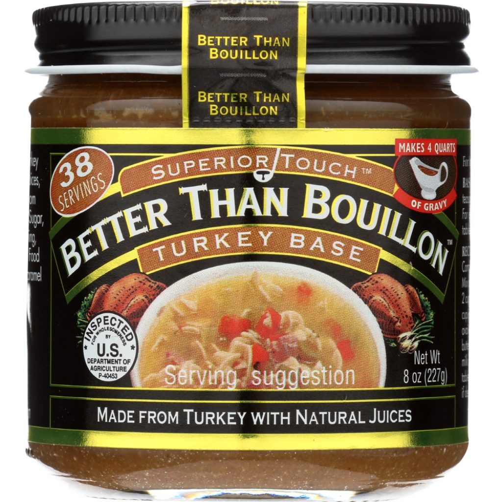 Superior Touch Turkey Base - Rich Flavor for Cooking, 8 oz