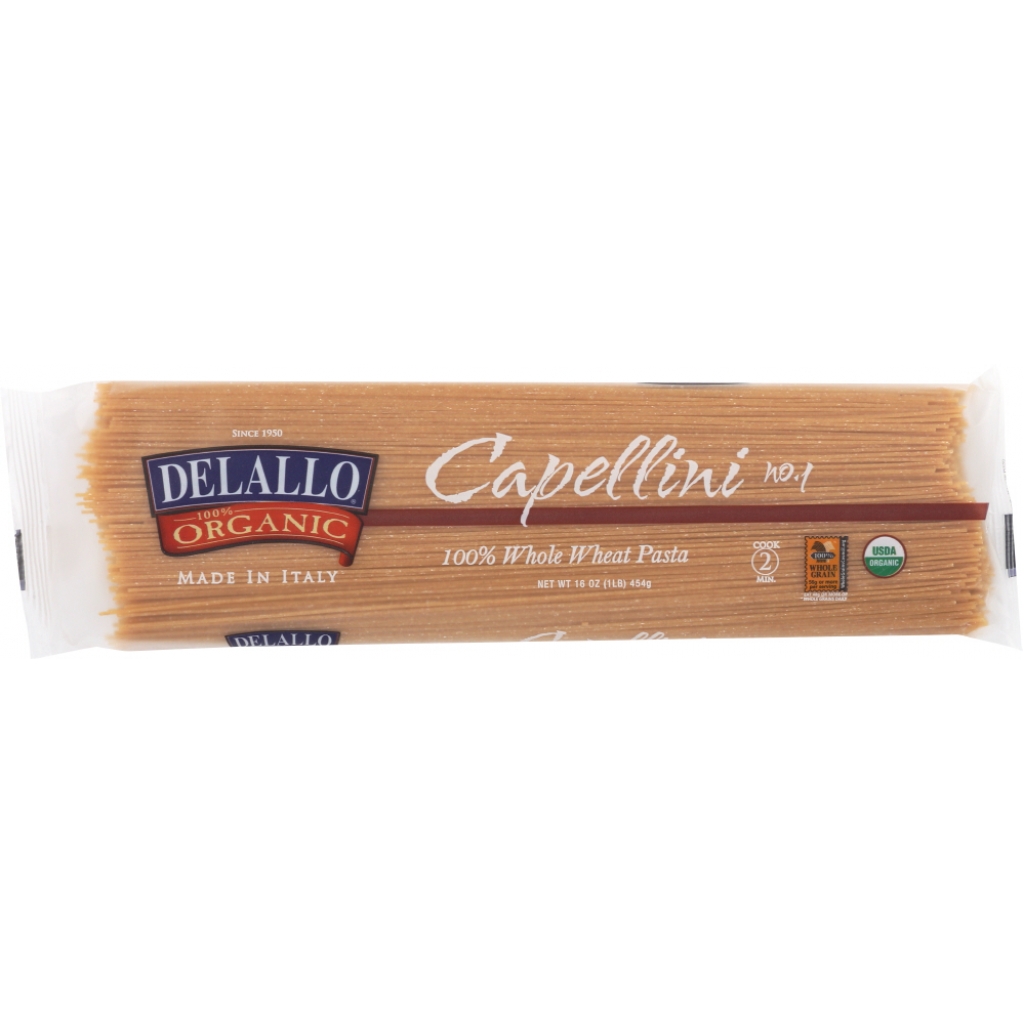 Whole Wheat Capellini - Organic Pasta No.1