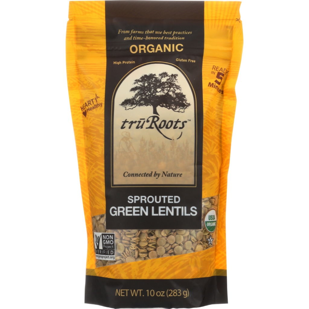 Organic Sprouted Green Lentils - 10 oz