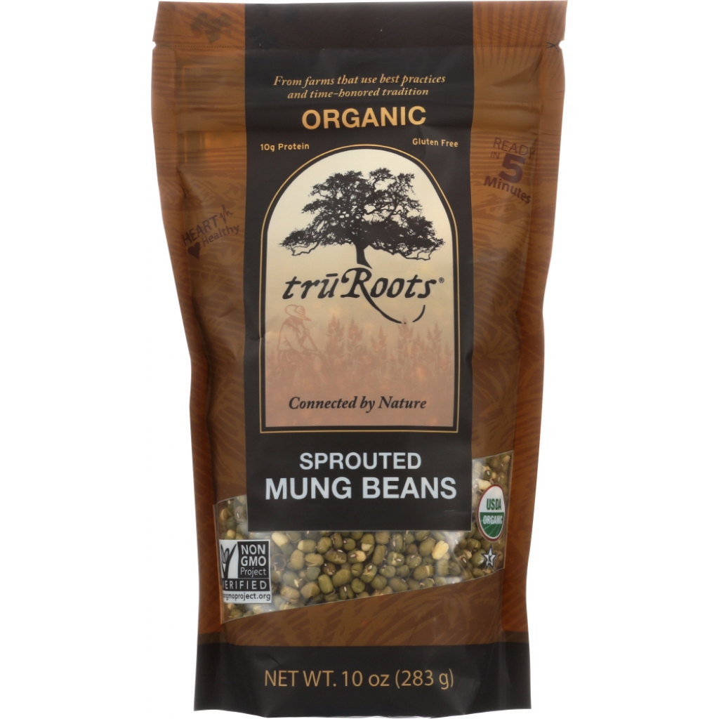 Delicious Organic Sprouted Mung Beans, 10 oz