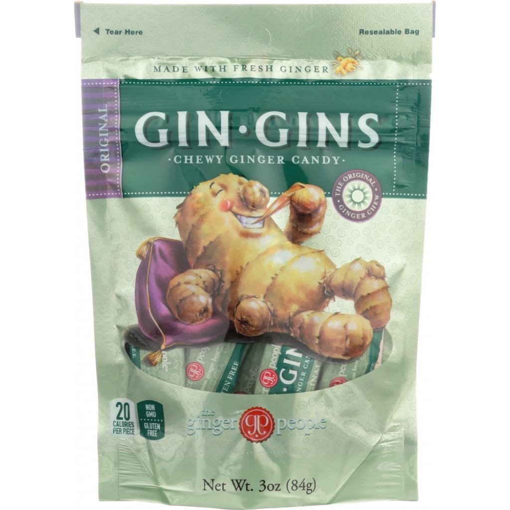 Gin Gins Original Ginger Chews, 3 oz