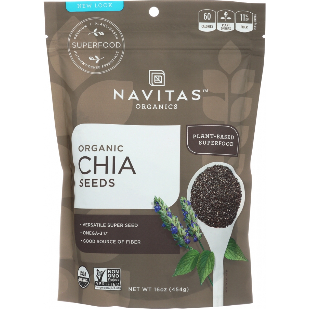 Organic Chia Seeds - 16 oz