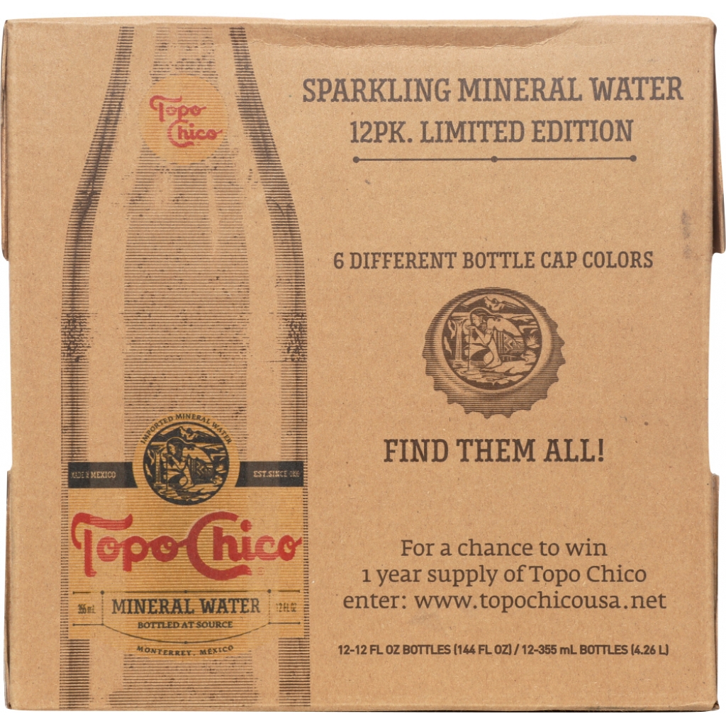 Topo Chico Mineral Water, 12-Pack, 144 fl oz