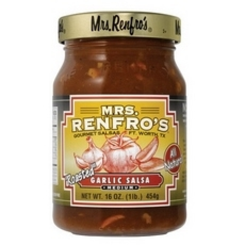 Mrs. Renfro's Medium Roasted Garlic Salsa - Perfectly Spicy