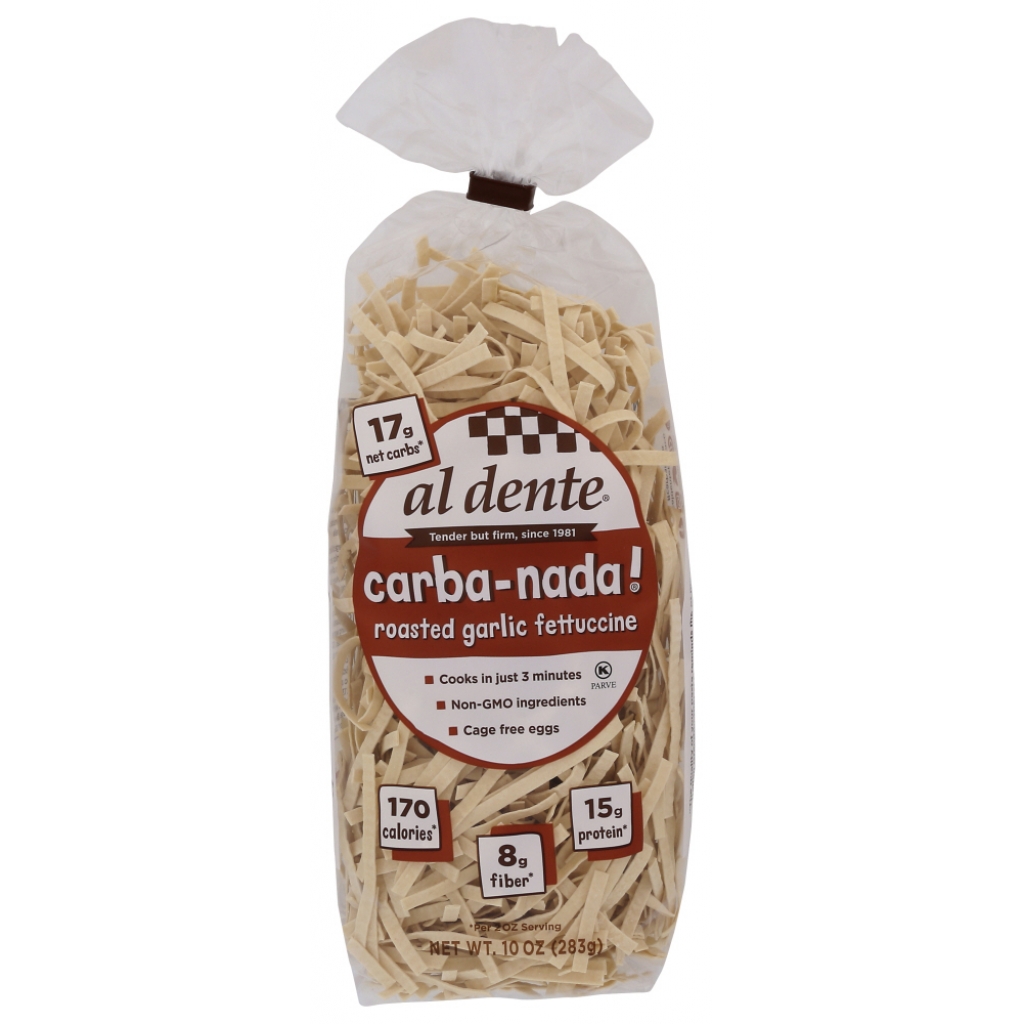 Carba Nada Roasted Garlic Fettuccine Pasta, 10 oz