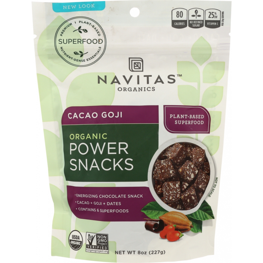 Navitas Organic Cacao Goji Power Snack, 8 oz