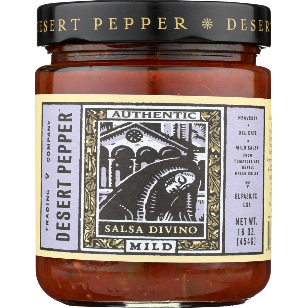 Divino Mild Salsa - Pure and Soulful Flavor, 16 oz