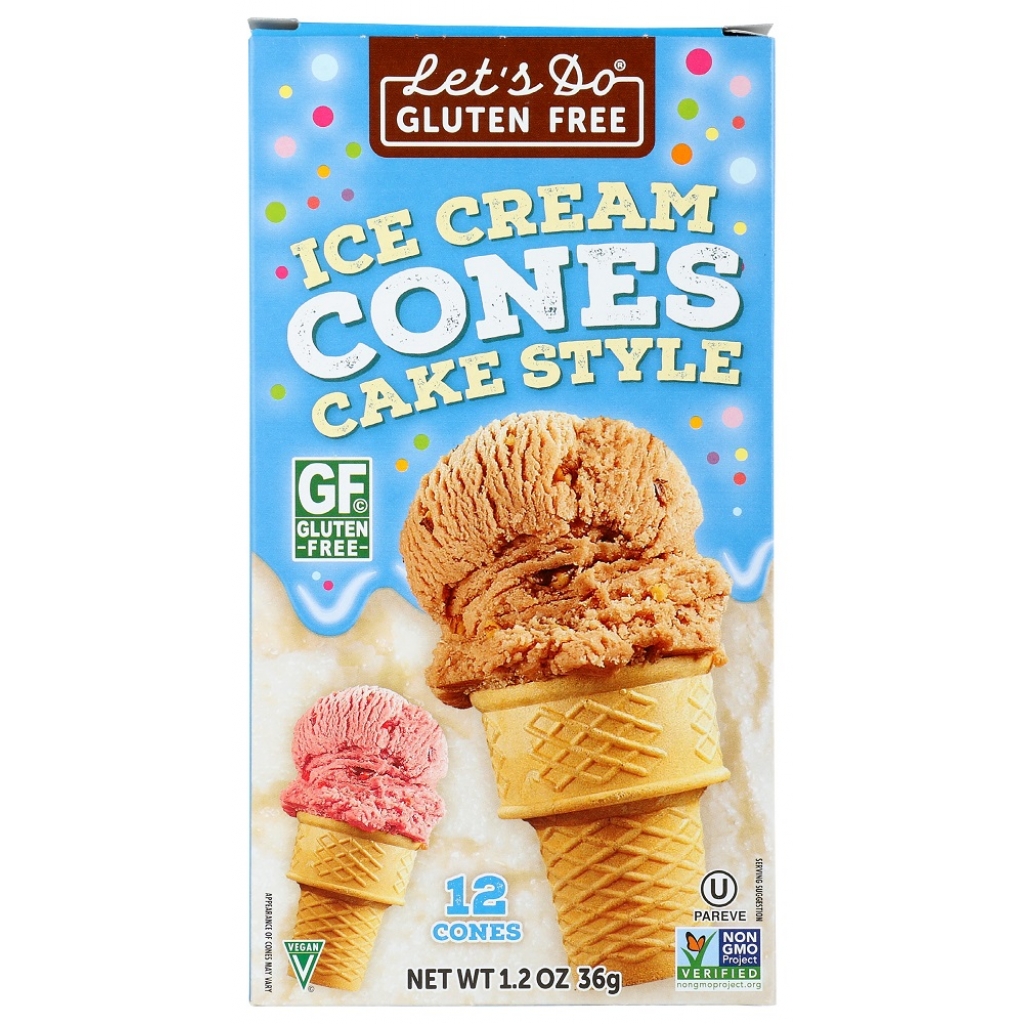 Gluten-Free Ice Cream Cones - Cake Style - 1.2 oz