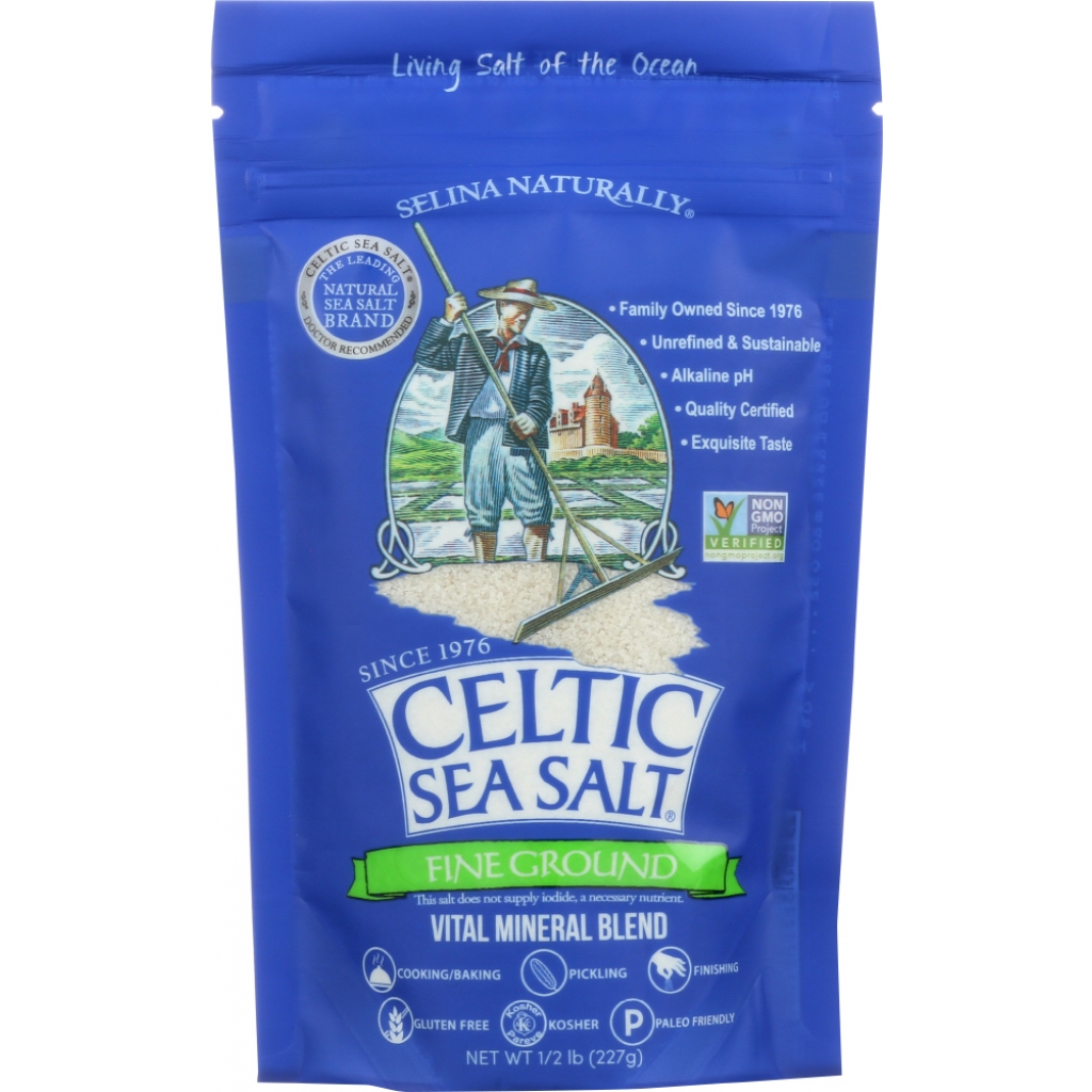 Celtic Sea Salt Fine Ground, 8 oz