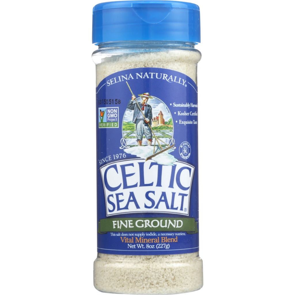 Fine Ground Celtic Sea Salt Shaker Jar