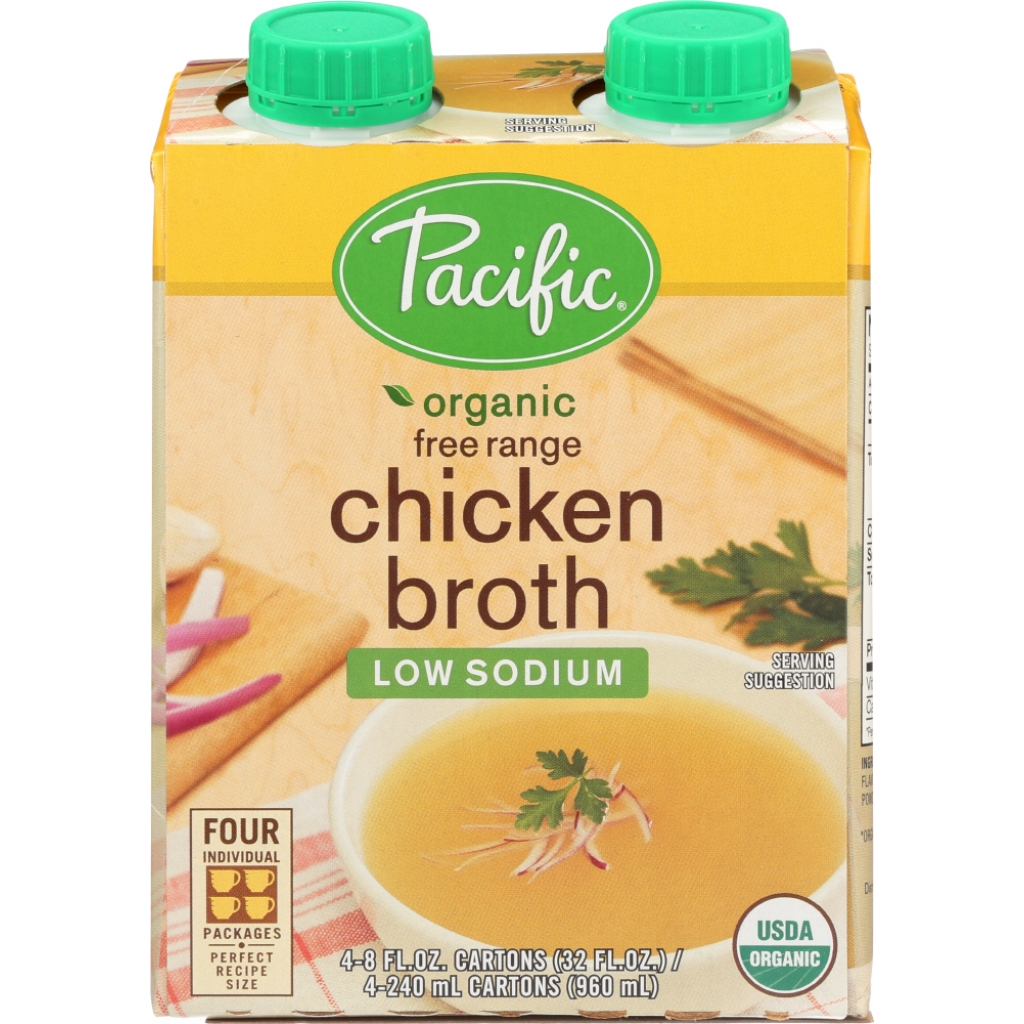 Low Sodium Organic Free-Range Chicken Broth - 32 OZ