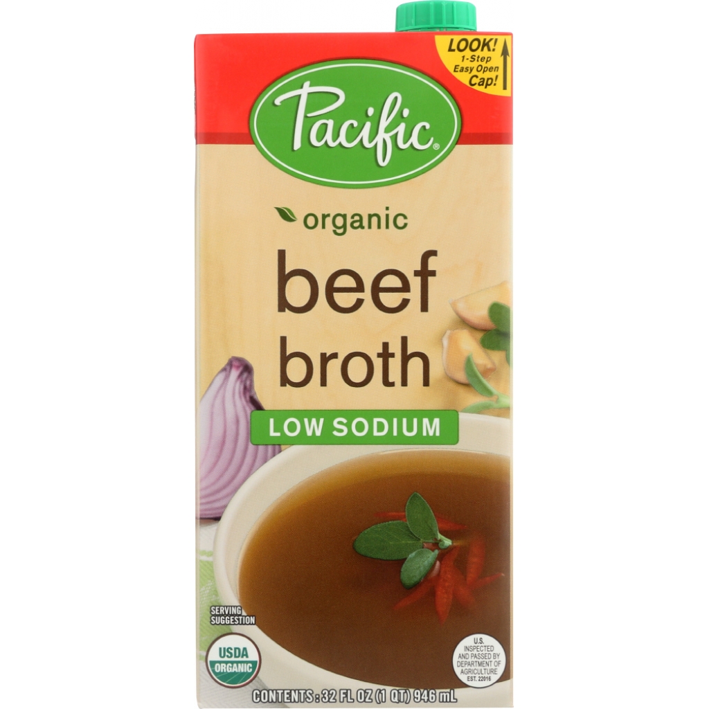 Savory Low Sodium Organic Beef Broth, 32 oz