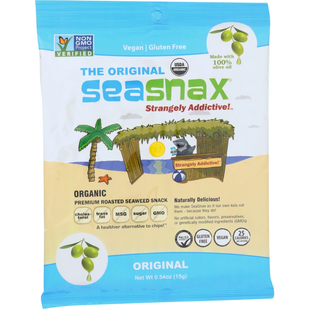 SeaSnax Olive Seaweed Snacks, 5ct, .54 oz